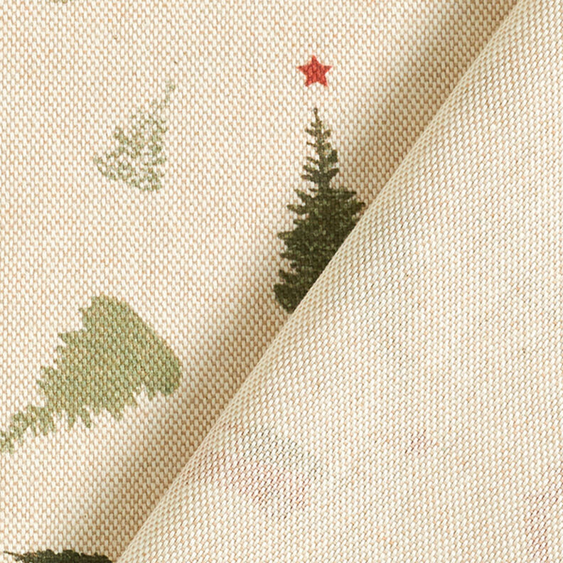 Tissu de décoration Semi-panama Christmas Tree – anémone/kaki clair,  image number 4