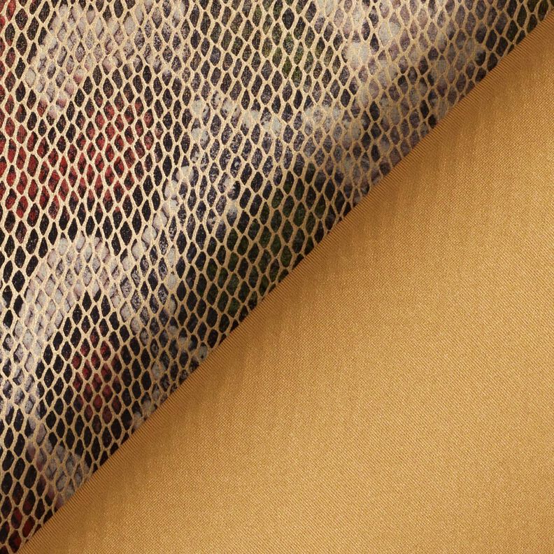 Similicuir aspect serpent – beige/olive foncé,  image number 4