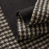 Tissu pour manteau double face Pied de poule/uni – gris clair/noir,  thumbnail number 2