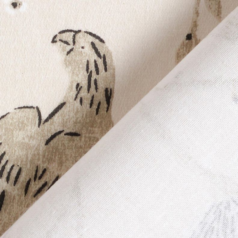 Tissu de décoration Satin de coton Jungle tropicale – noix de cajou,  image number 4