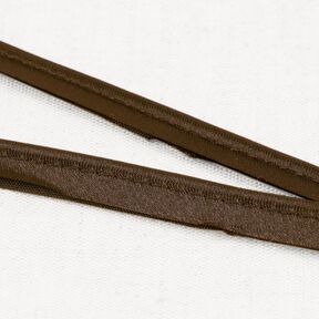 Satin Galon passepoil [10 mm] – marron foncé, 