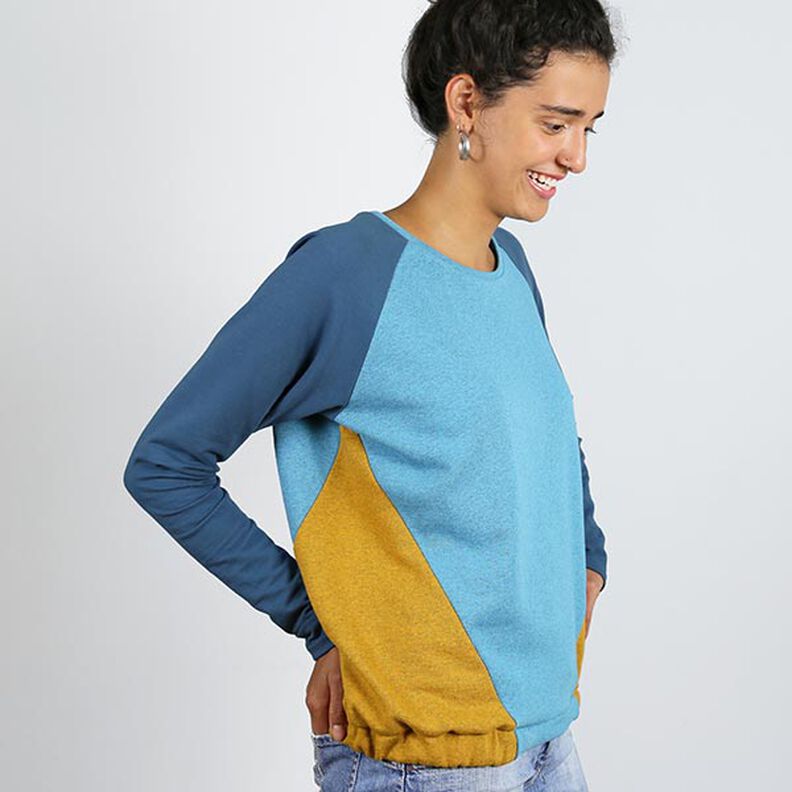 FRAU LILLE - Pull raglan avec coutures diagonales, Studio Schnittreif  | XS -  XXL,  image number 3