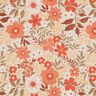 Tissu de décoration Semi-panama splendeur florale – corail/nature,  thumbnail number 1