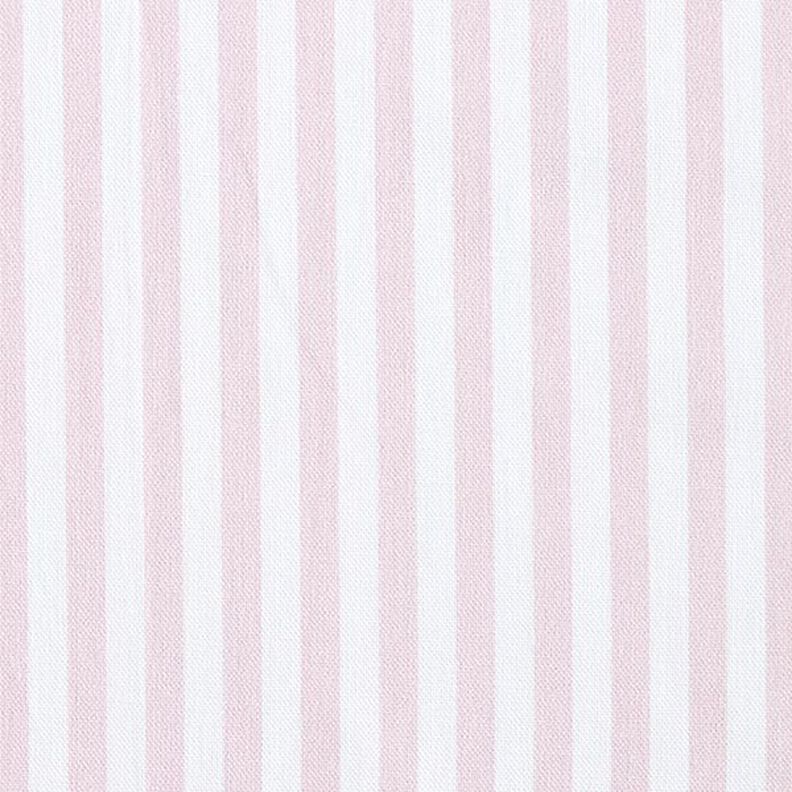 Tissu de décoration Semi-panama rayures verticales – rosé/blanc,  image number 1