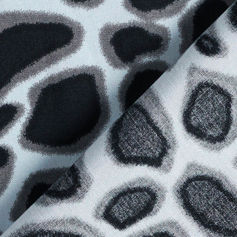 Tissu en viscose Motif léopard – bleu clair/noir,  image number 4