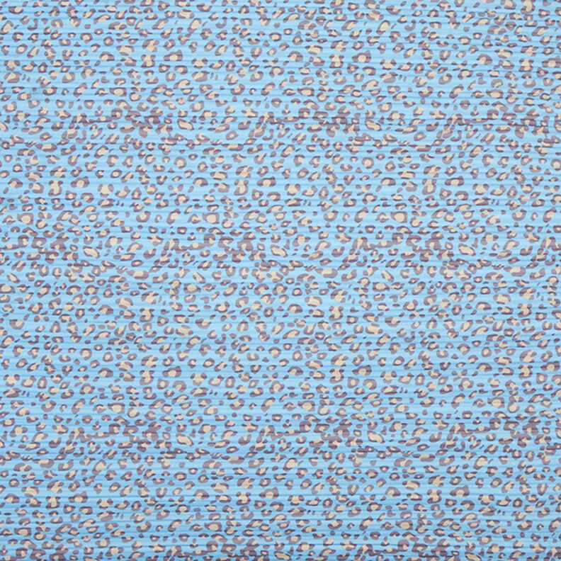 Plissé Motif léopard – bleu clair,  image number 1