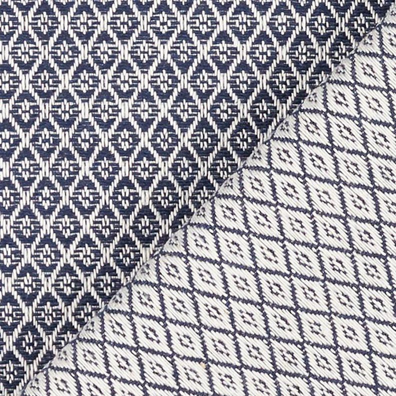 Tissu d’ameublement Jacquard Minirute – bleu,  image number 3