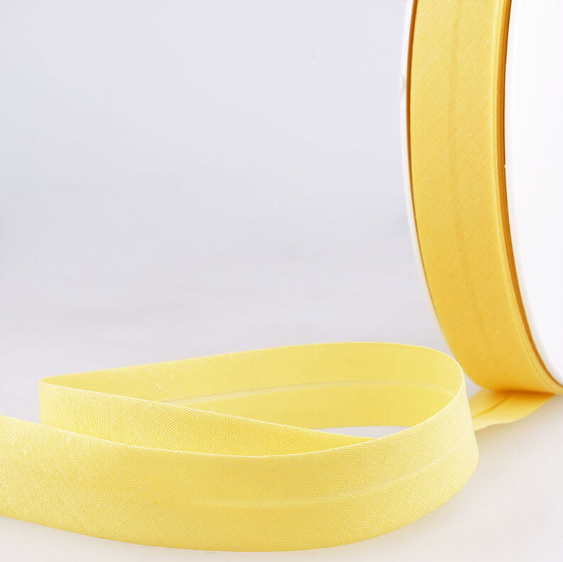Biais Polycotton [20 mm] – jaune,  image number 1
