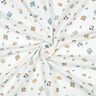 Tissu double gaze de coton Petite fleur | Poppy Fabrics – ivoire/orange pêche,  thumbnail number 3