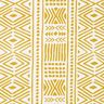 Tissu de décoration Canvas Ethno – moutarde/blanc,  thumbnail number 1