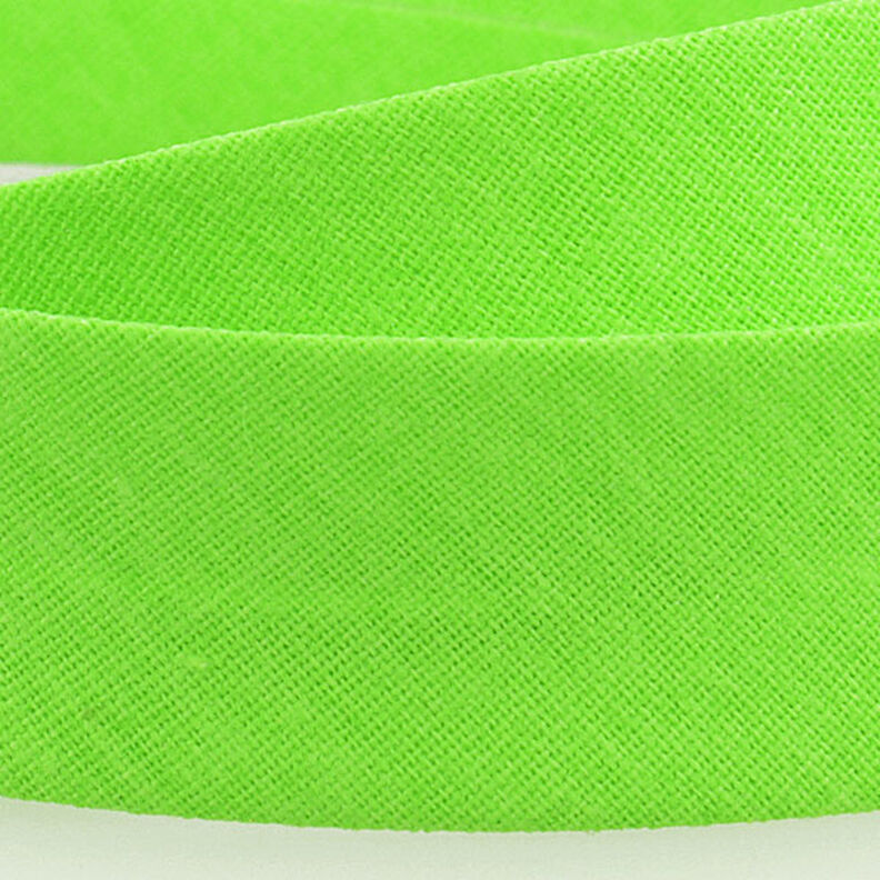 Biais Polycotton [20 mm] – vert fluo,  image number 2