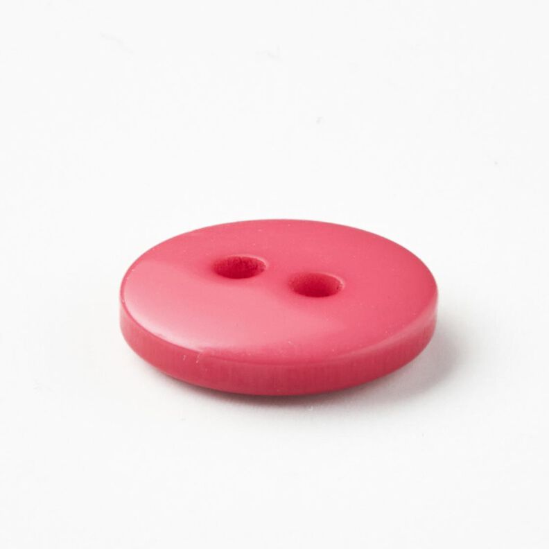Bouton à 2 trous rond [Ø 11 mm] – rose vif,  image number 3