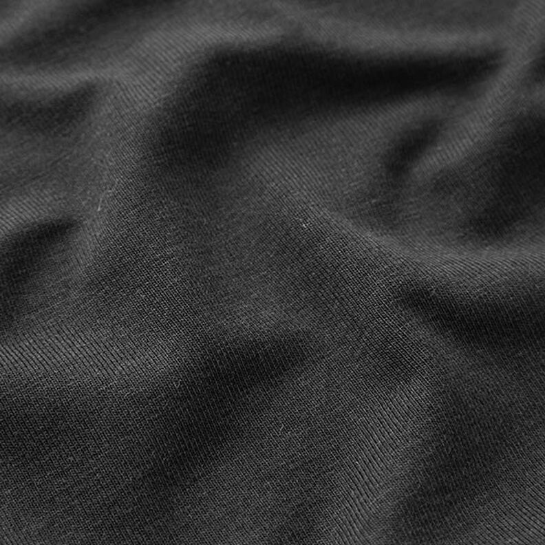 Bambou Jersey viscose Uni – noir,  image number 3