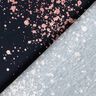 Jersey coton Mouchetures dorées | Glitzerpüppi – bleu noir/vieux rose foncé,  thumbnail number 4