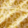 Tissu en coton Cretonne Feuilles abstraites – moutarde/ivoire,  thumbnail number 2
