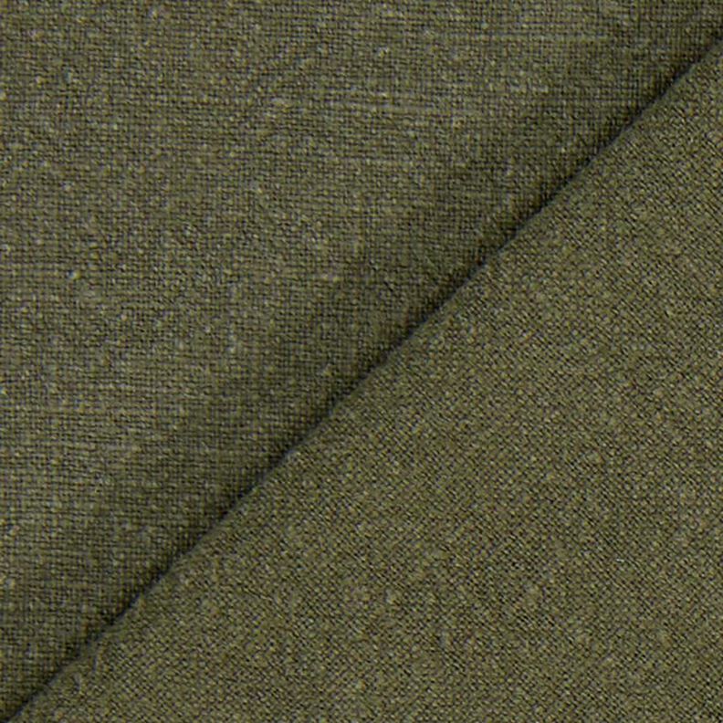 Tissu de Ramie–Mix stonewashed, qualité lourde – olive foncé,  image number 3