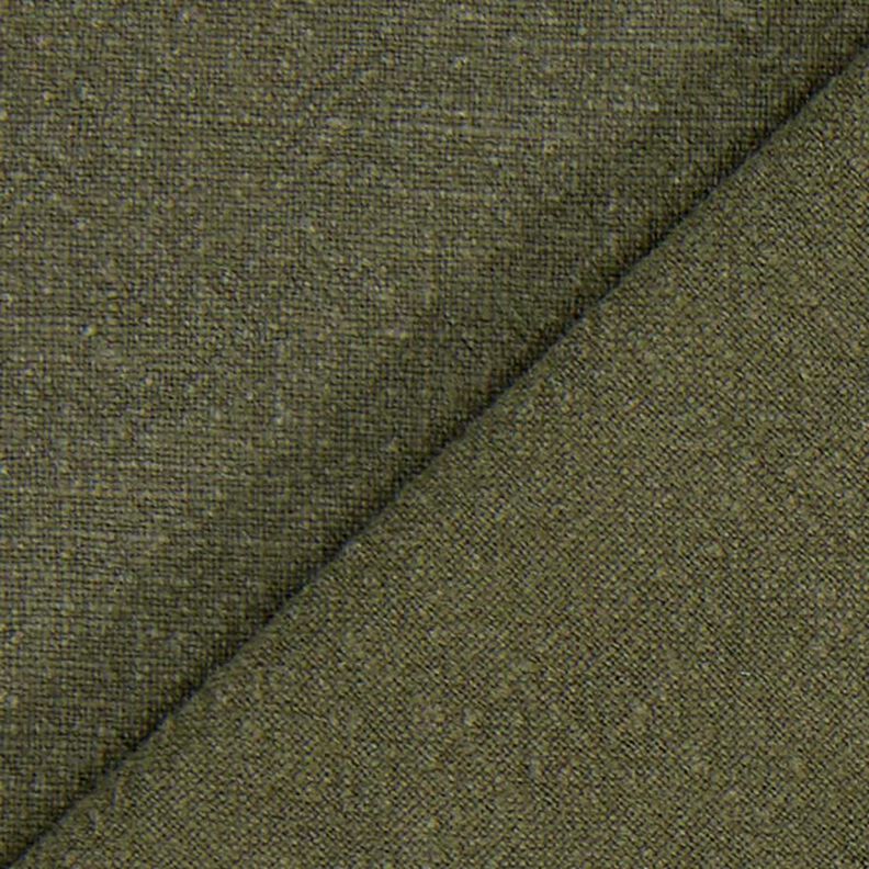 Tissu de lin prélavé – olive foncé,  image number 3