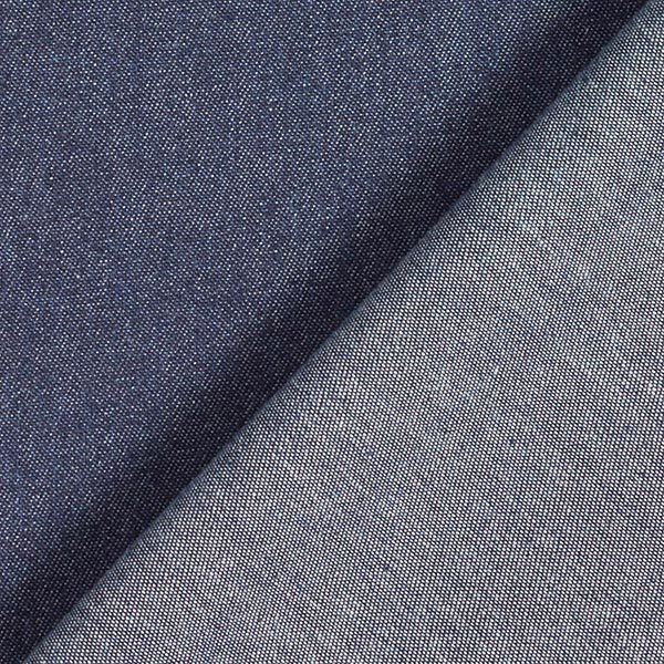 Chambray coton aspect jean – bleu nuit,  image number 3