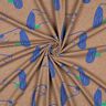 Jersey coton Chiens | Poppy Fabrics – marron clair/bleu roi,  thumbnail number 3