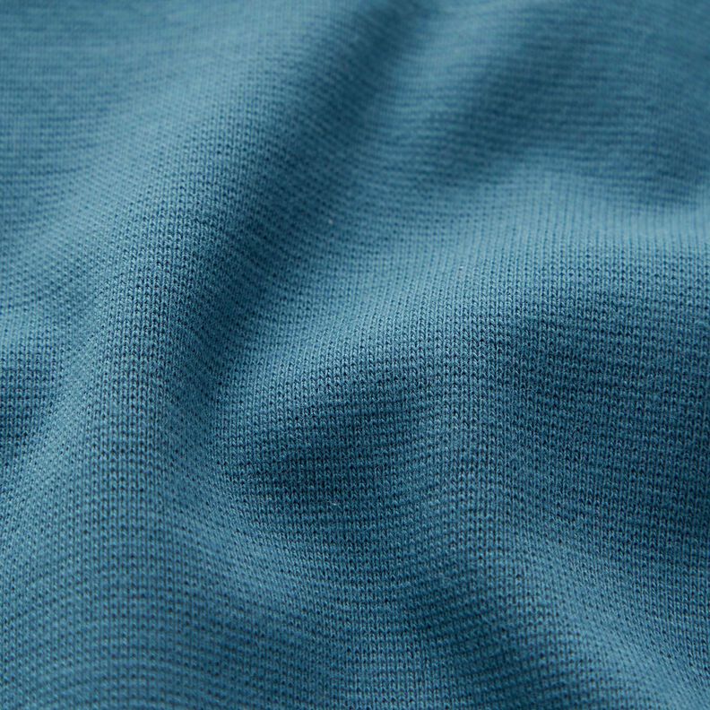 GOTS Bord-côtes coton | Tula – bleu jean,  image number 2