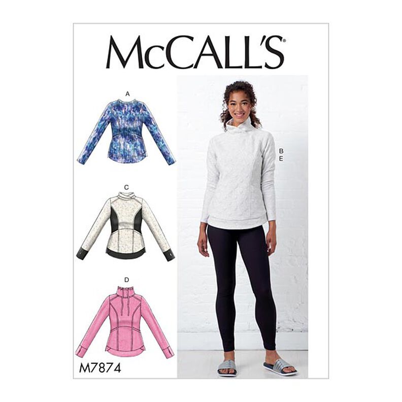 Top Leggings, McCalls 7874 | 42 - 50,  image number 1