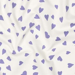 Sweat d’été Cœurs | Poppy Fabrics – ivoire/mauve, 
