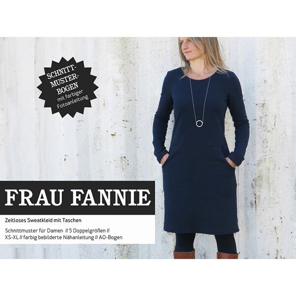 FRAU FANNIE - Robe molletonnée polyvalente, Studio Schnittreif  | XS -  XL,  image number 1