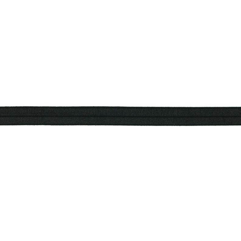 Bande à border élastique  brillant [15 mm] – noir,  image number 1