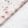 Tissu en coton Popeline branches de fleurs discrètes – argent/beige clair,  thumbnail number 4