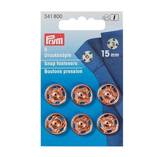 Bouton pression à coudre [Ø 15 mm x 6 Pièces] - or rose | Prym, 