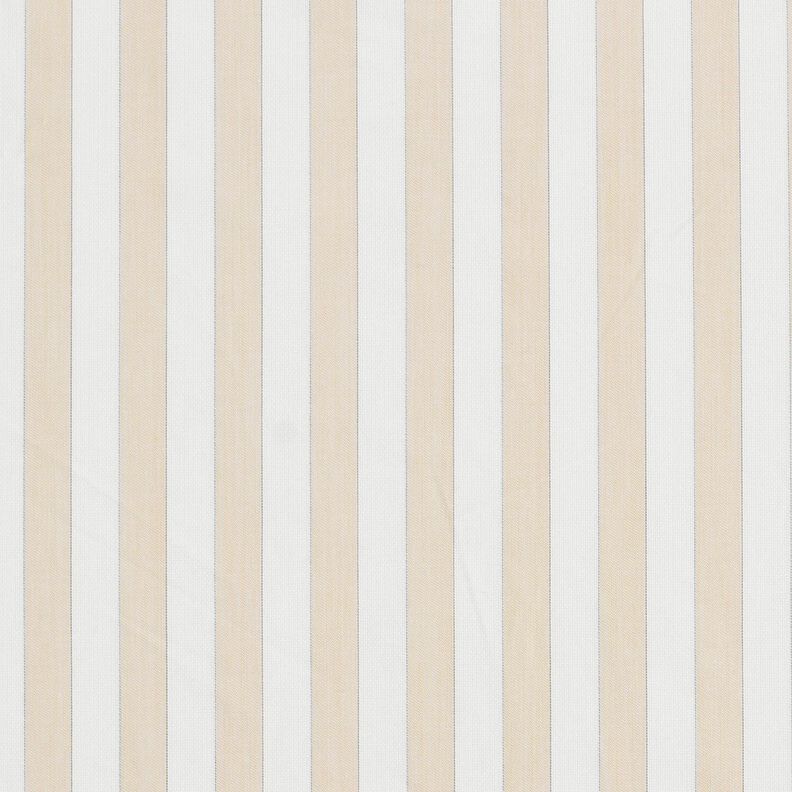 Tissu en coton Rayures – blanc/noix de cajou, image number 1