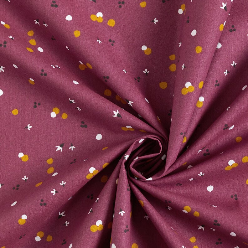 Tissu en coton Cretonne Points de couleur – merlot,  image number 3