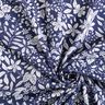 Tissu viscose Fleurs et branches – indigo/blanc,  thumbnail number 3