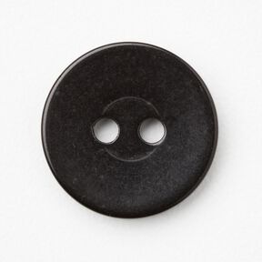 Bouton 2 trous brillant [Ø 15 mm] – noir, 
