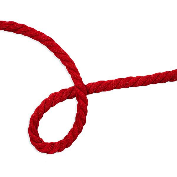 Cordelette en coton [ Ø 8 mm ] – rouge vif,  image number 2
