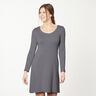 Jersey coton Medium uni – bleu noir,  thumbnail number 6