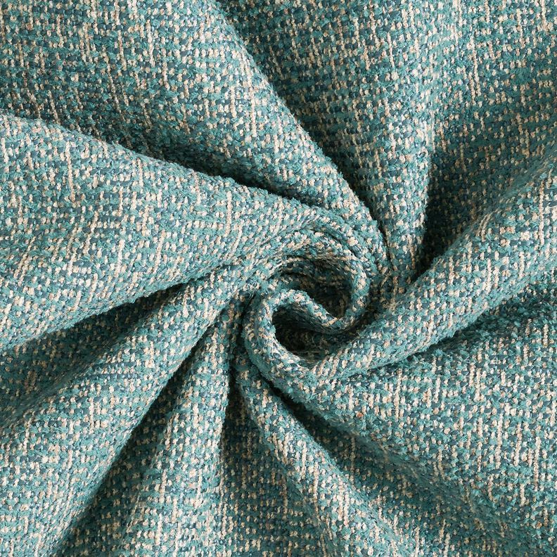Tissu de revêtement tissé multicolore – pétrole légère/taupe clair, image number 1