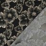 Jacquard Fleurs à effet 3D – noir/amande,  thumbnail number 4