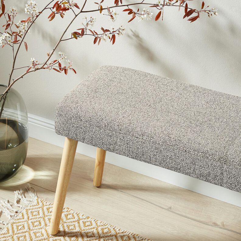 Tissu de revêtement tissé multicolore – taupe clair/gris,  image number 6