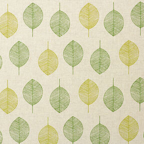 Tissu de d&eacute;coration Semi-panama Feuilles &ndash; nature, 
