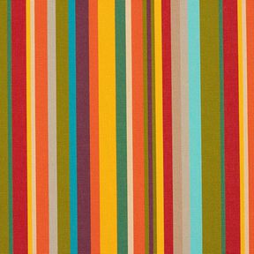 Tissu d’extérieur Canvas Rayures multicolores – vert/jaune, 