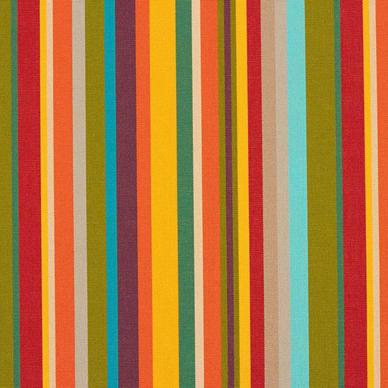 Tissu d’extérieur Canvas Rayures multicolores – vert/jaune,  image number 1