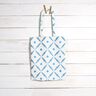 Tissu de décoration Sergé coton Losanges élégants – blanc/bleu,  thumbnail number 7