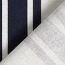 Tissu de décoration Panama Blockstreifen – bleu noir/gris brume,  thumbnail number 4