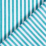 Tissu en coton Fines rayures – blanc/turquoise,  thumbnail number 4