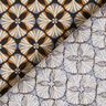Tissu en coton Cretonne Carreaux à fleurs – noir/taupe clair,  thumbnail number 4