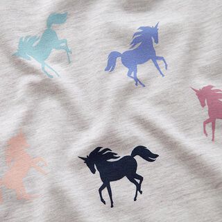 Jersey coton Licornes – nature, 