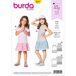 Robes fille, Burda 9341 | 92 - 122, 
