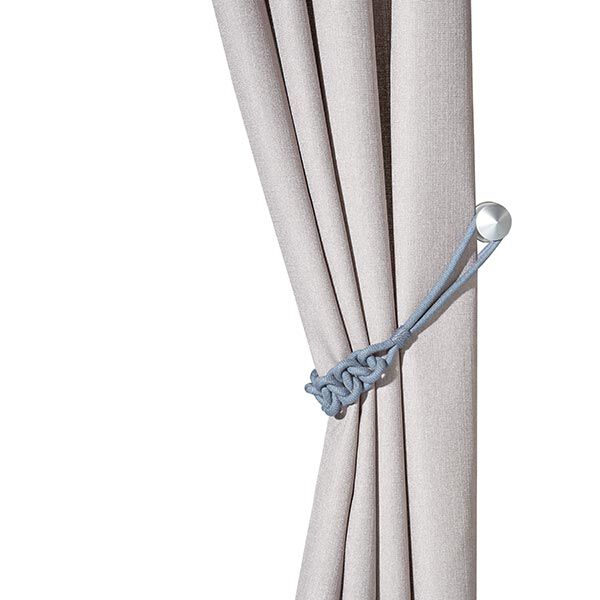 Embrasse avec nœud décoratif [80cm] – gris bleu | Gerster,  image number 2