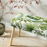 Tissu de décoration Semi-panama feuilles exotiques – vert/blanc,  thumbnail number 8
